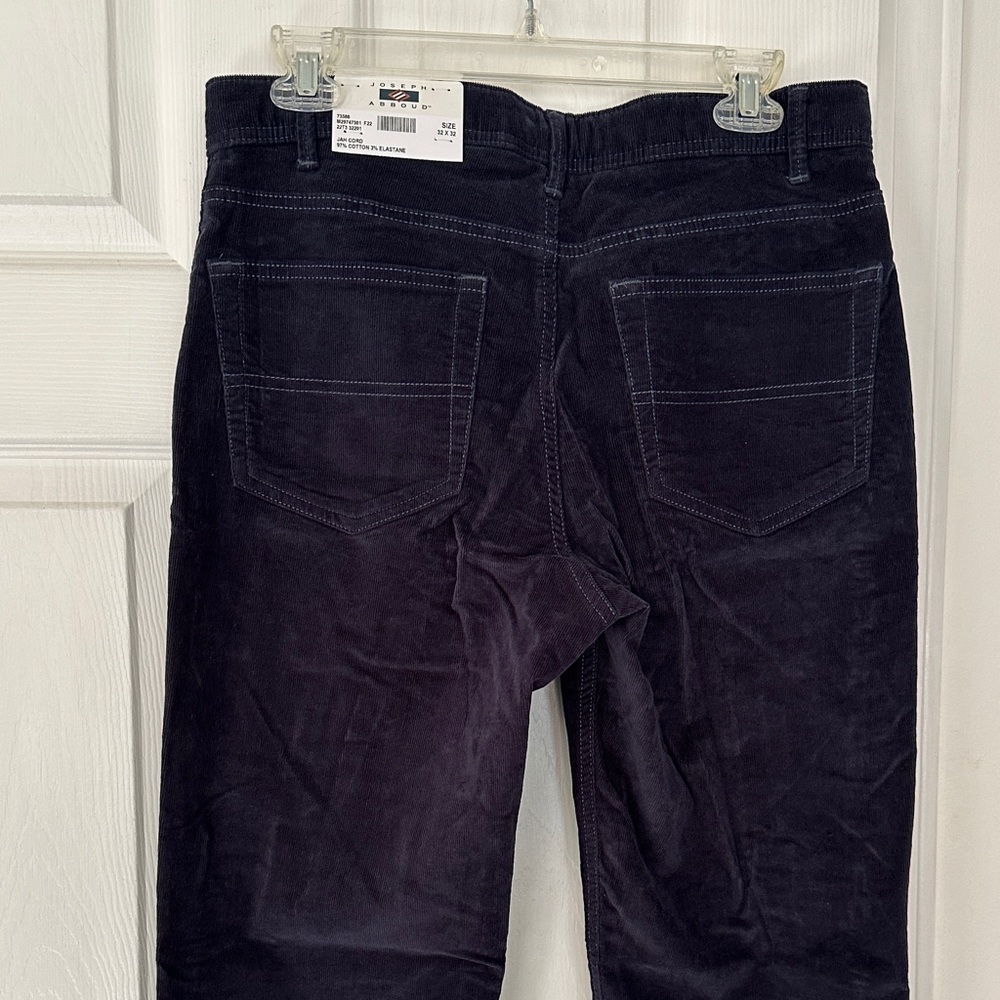 Joseph Abboud Dark Blue Corduroy Pants